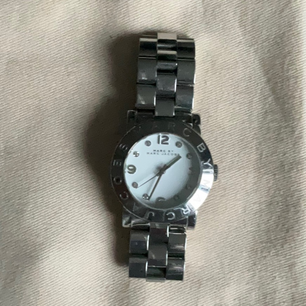 Marc By Marc Jacobs Metallic Silver Watch